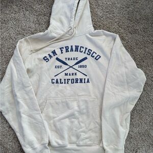 White San Francisco Graphic Hoodie